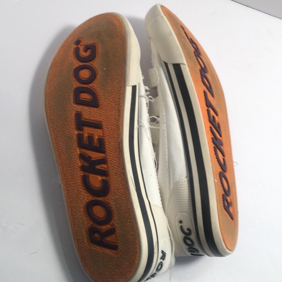 Woman’s Y2k canvas distressed slip on rocket Dog shoes - Picture 10 of 12